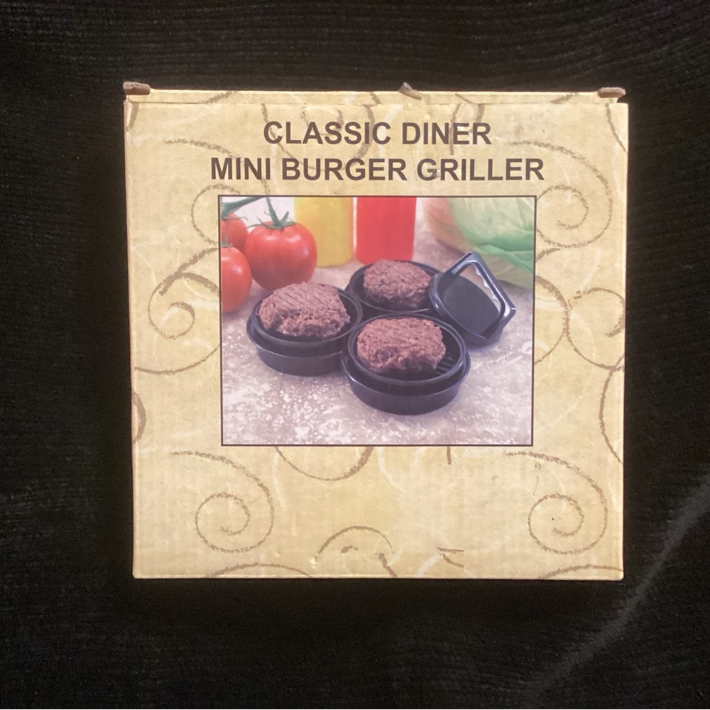 New classic diner mini burger griller for microwave only